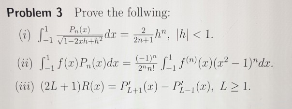 Solved 2n 1 Problem 3 Prove The Follwing I S 1 V Zech Chegg Com