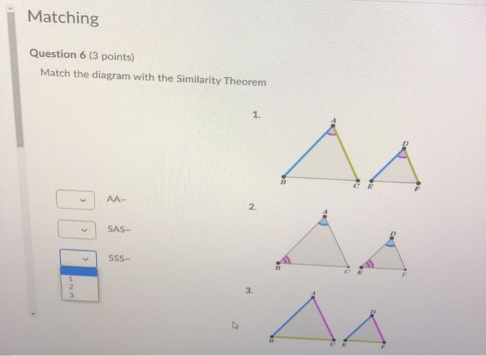 Solved Matching Question 6 (3 points) Match the diagram with | Chegg.com