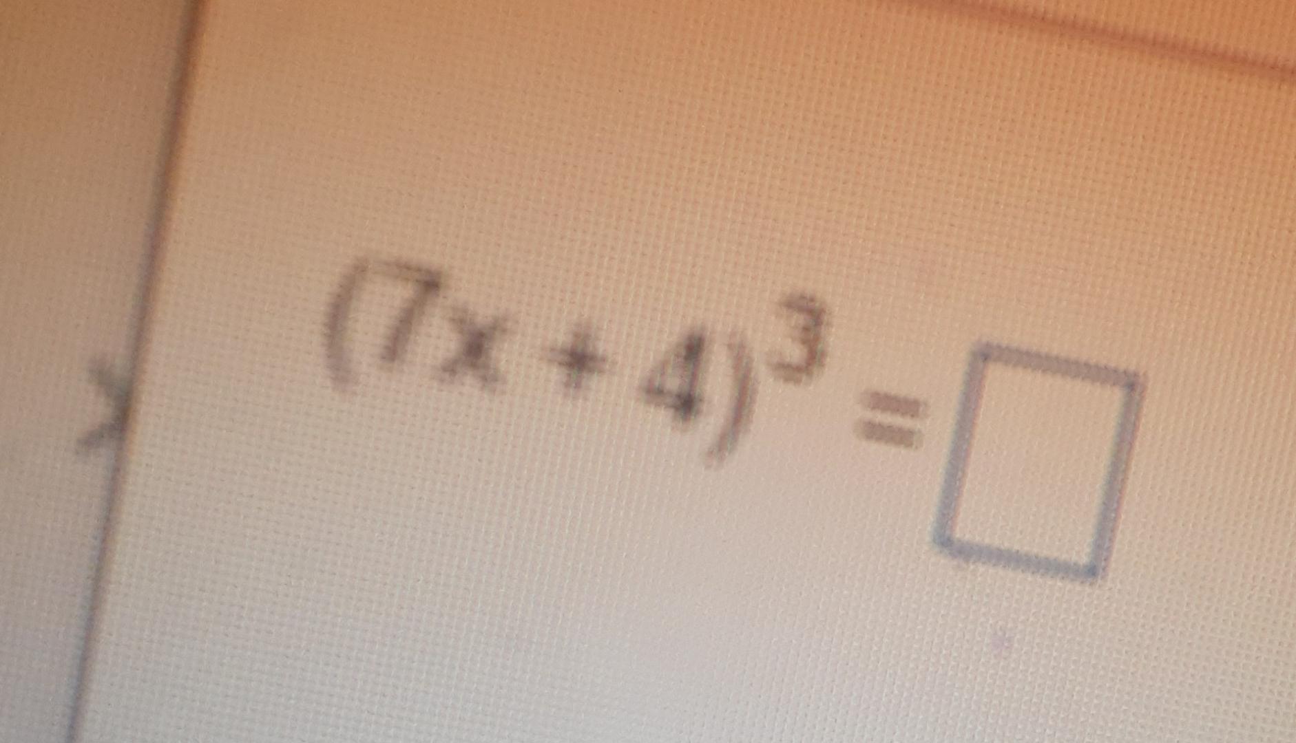 Solved (7x+4) | Chegg.com