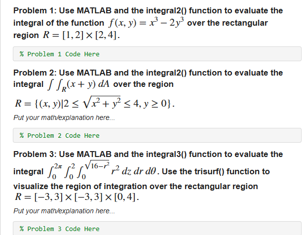 Please help, thank youProblem 1: Use MATLAB and the | Chegg.com