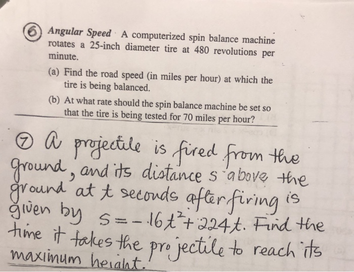 Angular Speed A Puterized S Balance Machine Chegg 