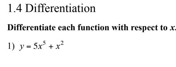 Solved Differentiate each function with respect to x. Show | Chegg.com