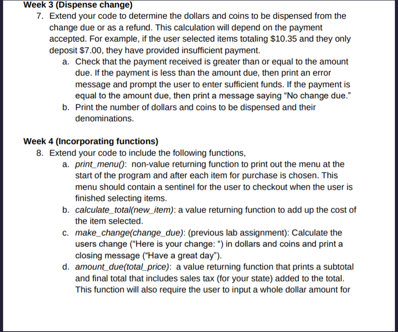 Solved This assignment will give you more experience on the | Chegg.com