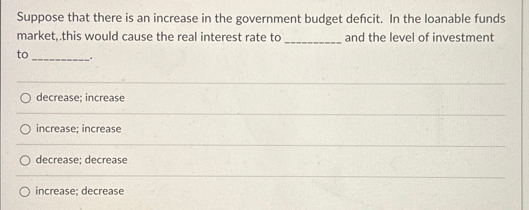 Solved Suppose that there is an increase in the government | Chegg.com