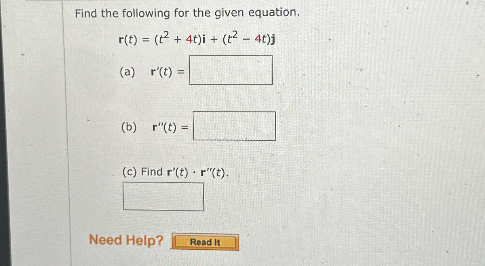 Solved Find the following for the given | Chegg.com