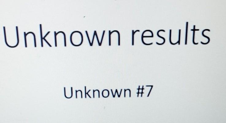 Unknown results Unknown #7 First week: perform a | Chegg.com