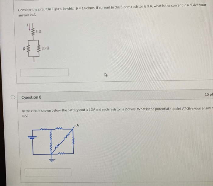 Solved Consider the circuit in Figure, in which R = 14 ohms. | Chegg.com