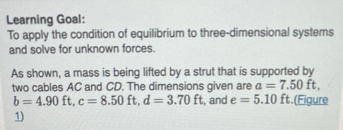 Solved Learning Goal: To apply the condition of equilibrium | Chegg.com