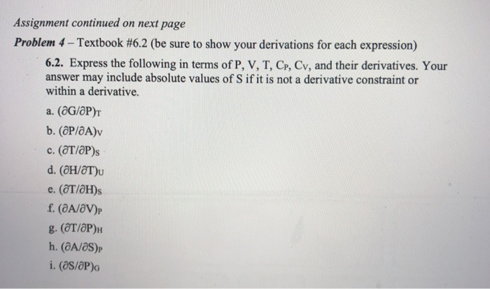 Solved Assignment Continued On Next Page Problem 4 Text Chegg Com