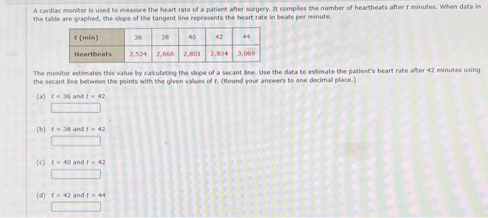 solved-a-cardiac-monitor-is-used-to-measure-the-heart-ra