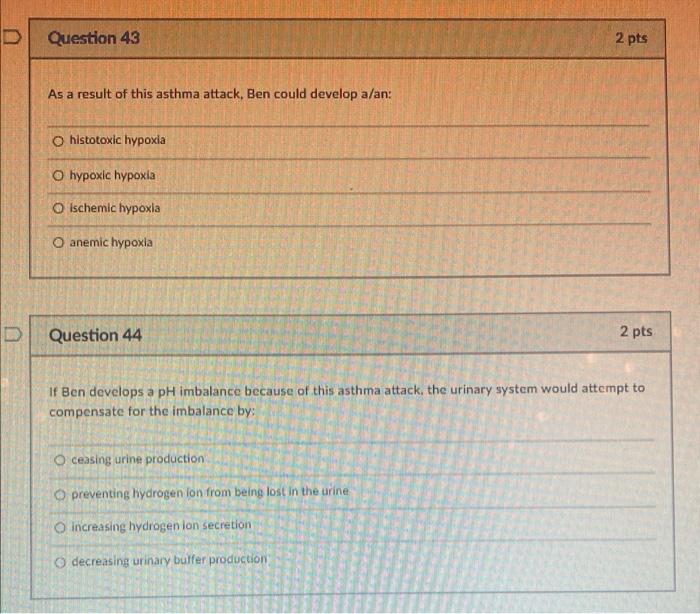 Solved Question 40 2 pts Which of the following will NOT | Chegg.com