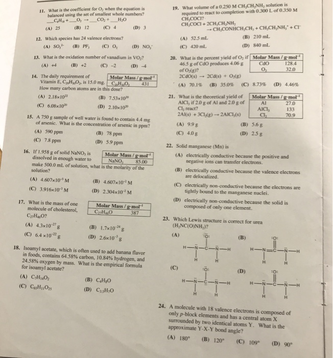 19 What Volume Of A 0 250 M Ch Ch Nh Solution Is Chegg Com