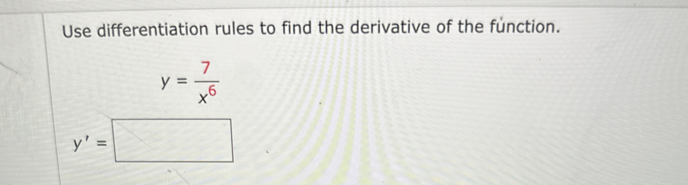 Solved Use differentiation rules to find the derivative of | Chegg.com