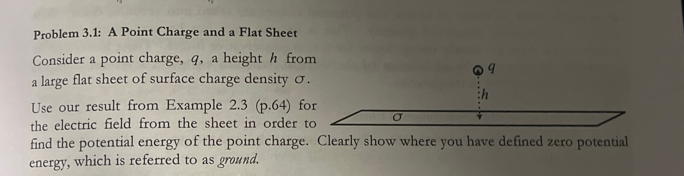 Solved Problem 3.1: A Point Charge and a Flat SheetConsider | Chegg.com