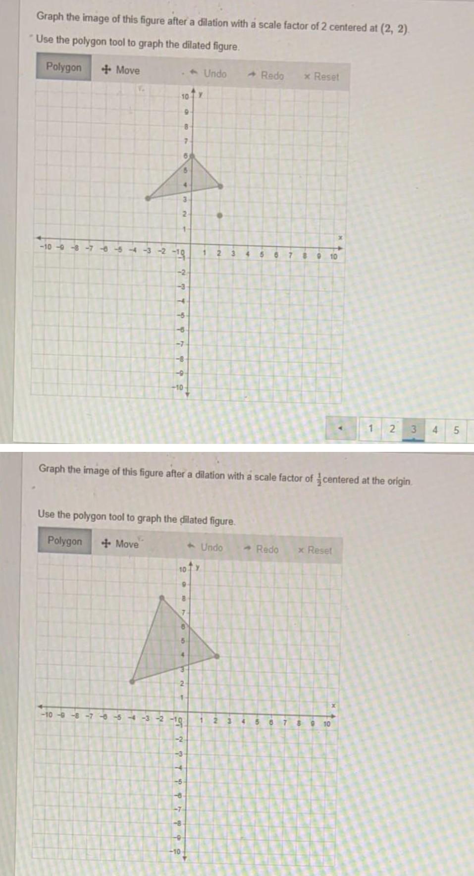 Solved Graph the image of this figure after a dilation with | Chegg.com