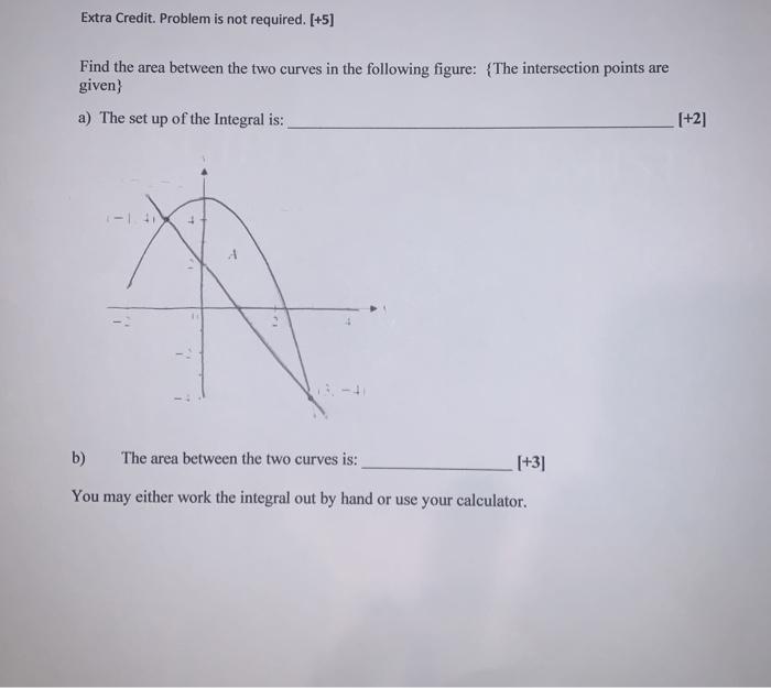 Solved Extra Credit. Problem is not required. [+5] Find the | Chegg.com