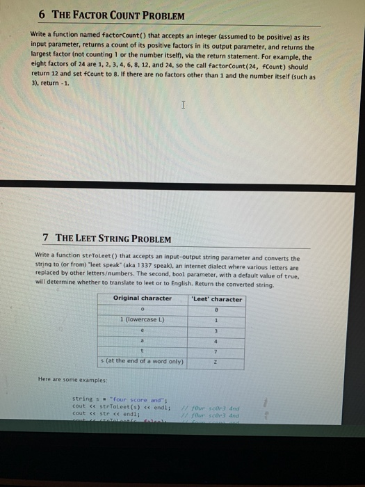 Solved can someone please help me solve these problem in c++ | Chegg.com