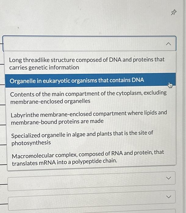 Solved 20 points Match the cellular component on the left | Chegg.com