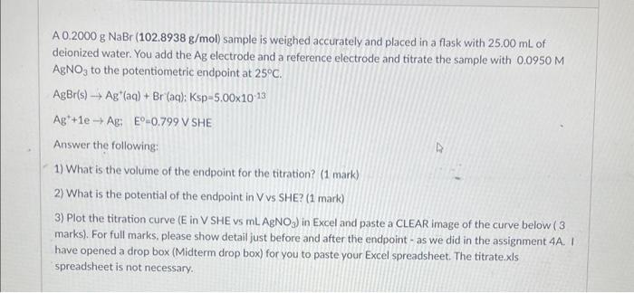 Solved A 0 2000 Gnabr 102 8938 G Mol Sample Is Weighed