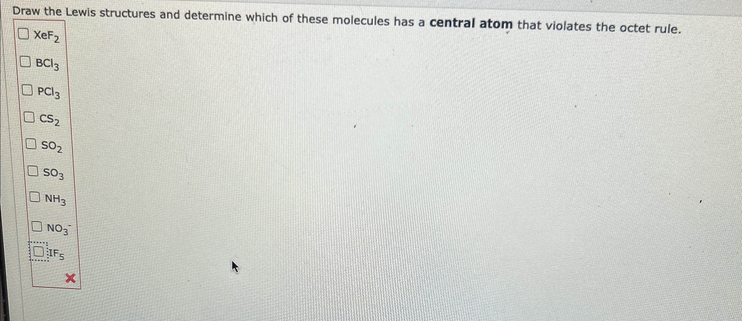 Solved Draw the Lewis structures and determine which of | Chegg.com