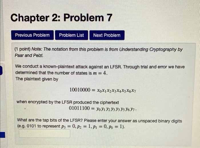 Solved (1 point) Note: The notation from this problem is | Chegg.com