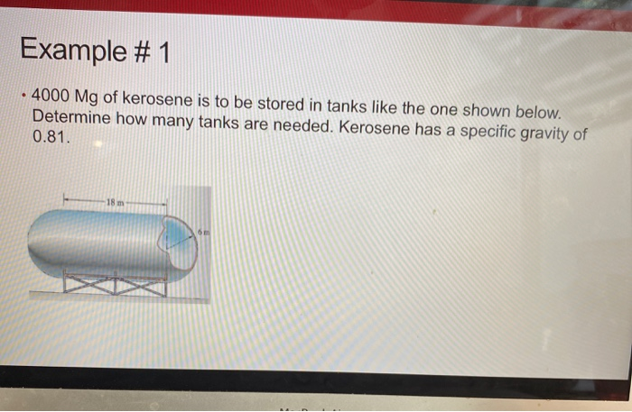 Kerosene in Storage Tanks
