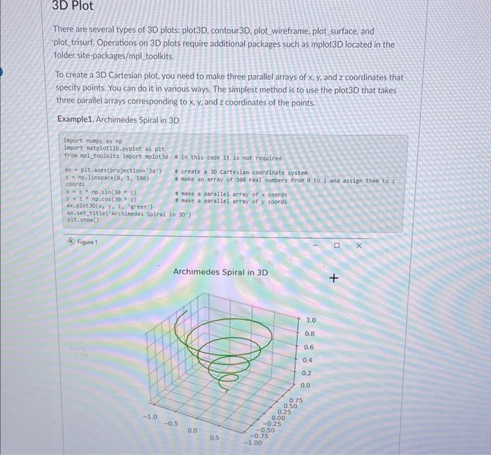 Solved 2D plots are the simplest plots. The axes can define | Chegg.com