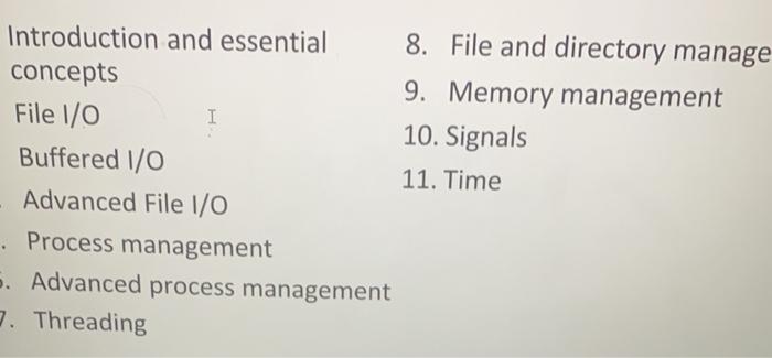 Solved if you know these topics in c language. leave your | Chegg.com