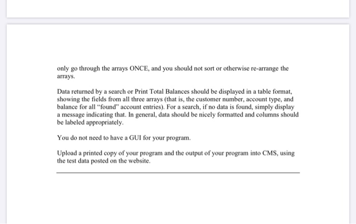 Solved Array and Selection Sort Please remember to read and | Chegg.com