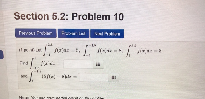 Solved Section 5.2: Problem 10 Previous Problem Problem List | Chegg.com