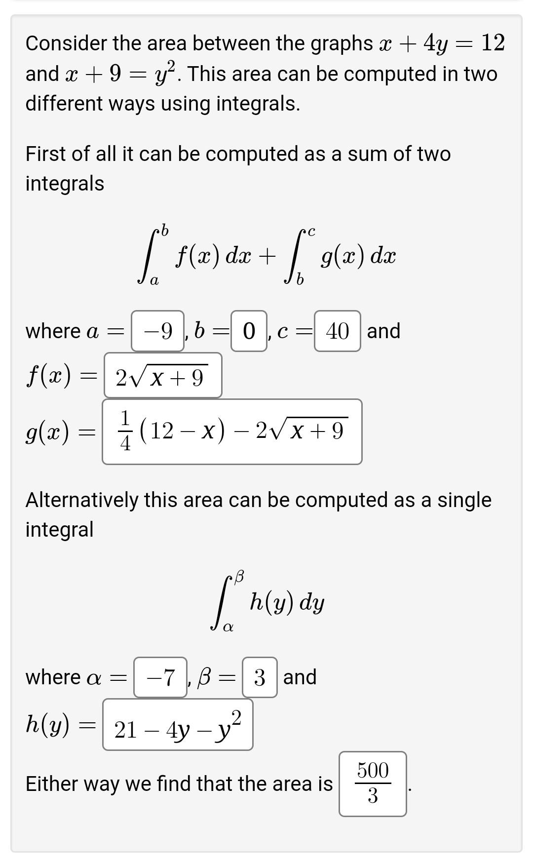 solved-consider-the-area-between-the-graphs-x-4y-12-and-chegg