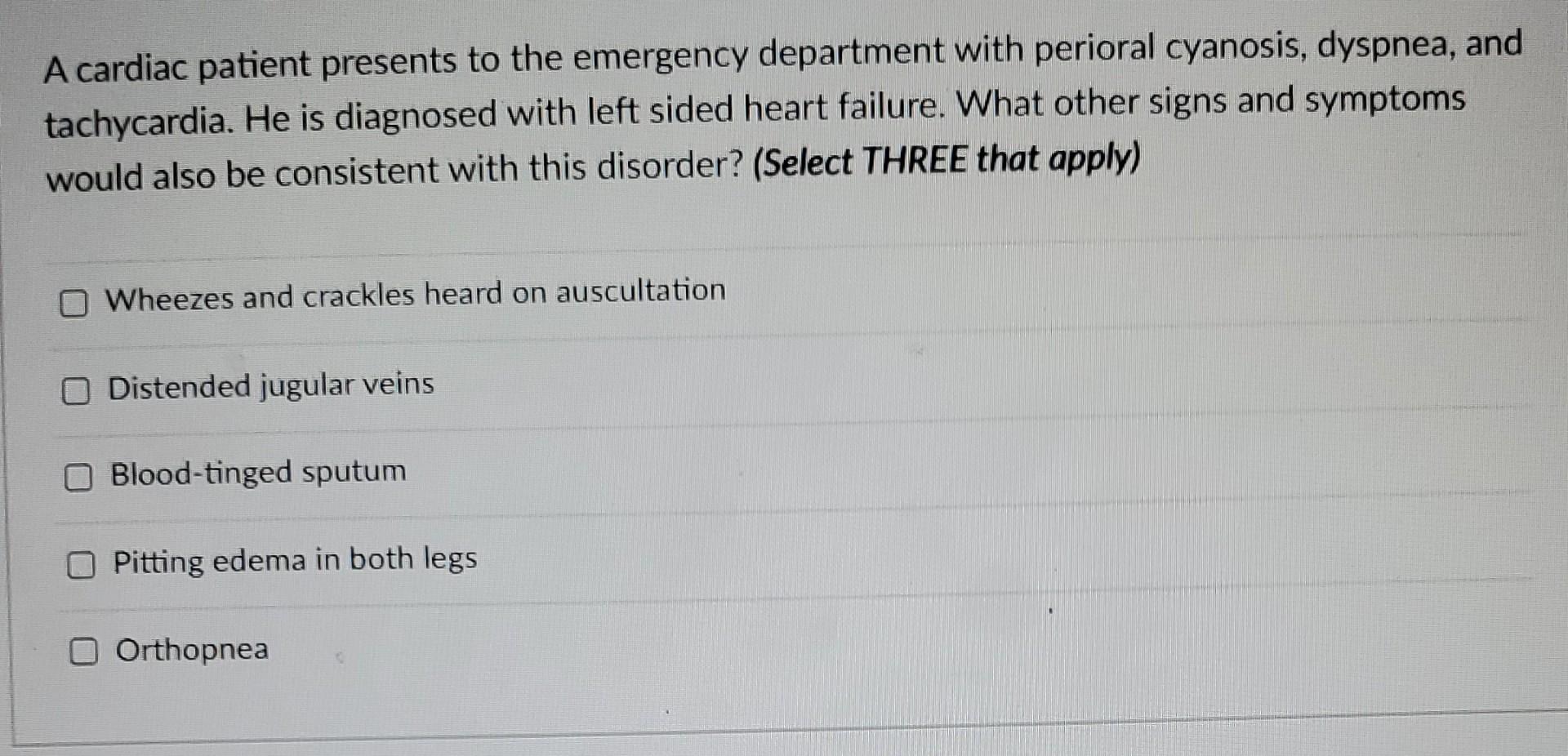 Solved Which vital signs would you expect to see in a | Chegg.com