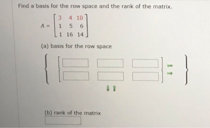 Solved Find a basis for the row space and the rank of the | Chegg.com