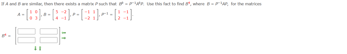 Solved If A and B ﻿are similar, then there exists a matrix P | Chegg.com