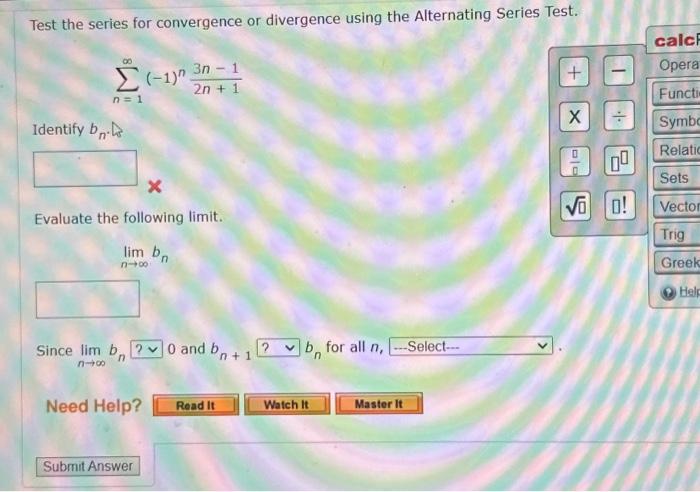Solved Test the series for convergence or divergence using | Chegg.com