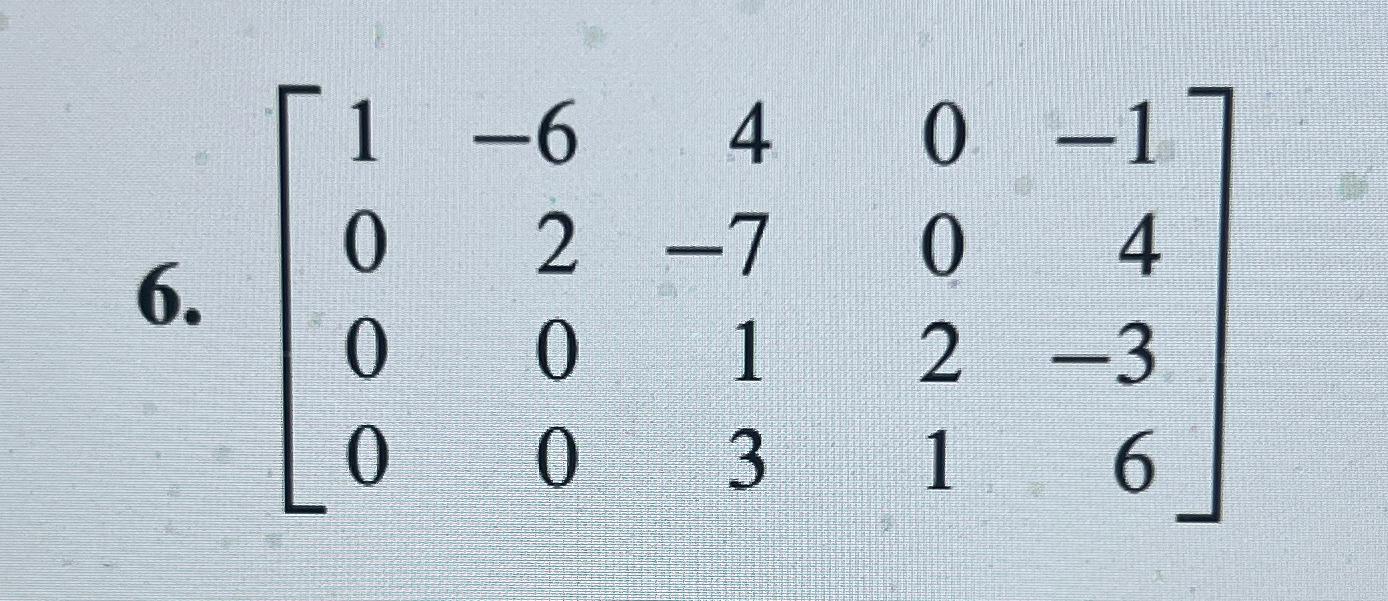 Solved Consider Each Matrix In Exercises 5 ﻿and 6 ﻿as The | Chegg.com