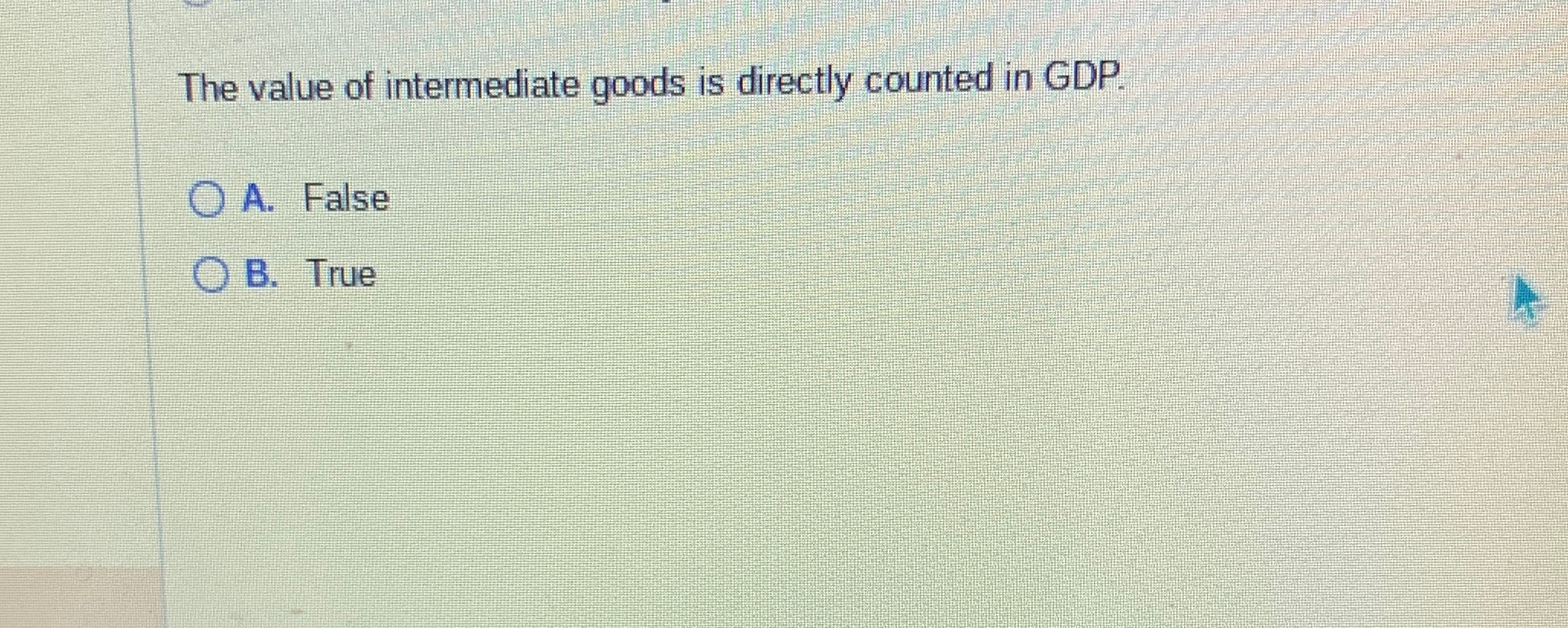 Solved The value of intermediate goods is directly counted | Chegg.com