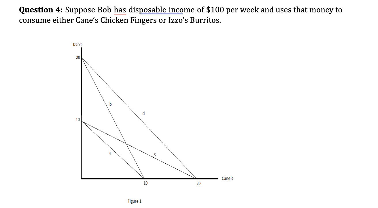 Solved Suppose Bob’s income goes up to $200 ﻿per week. If | Chegg.com