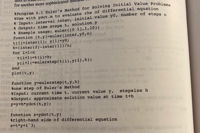 Solved write MATLAB code for computer problem #2. other | Chegg.com
