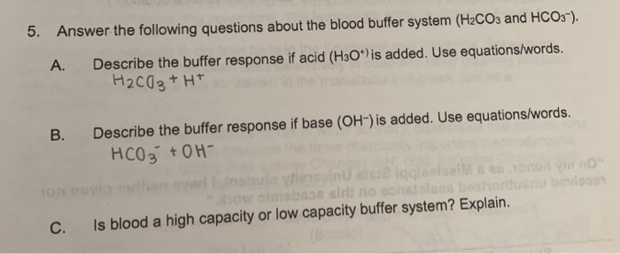 Solved 5. Answer the following questions about the blood | Chegg.com