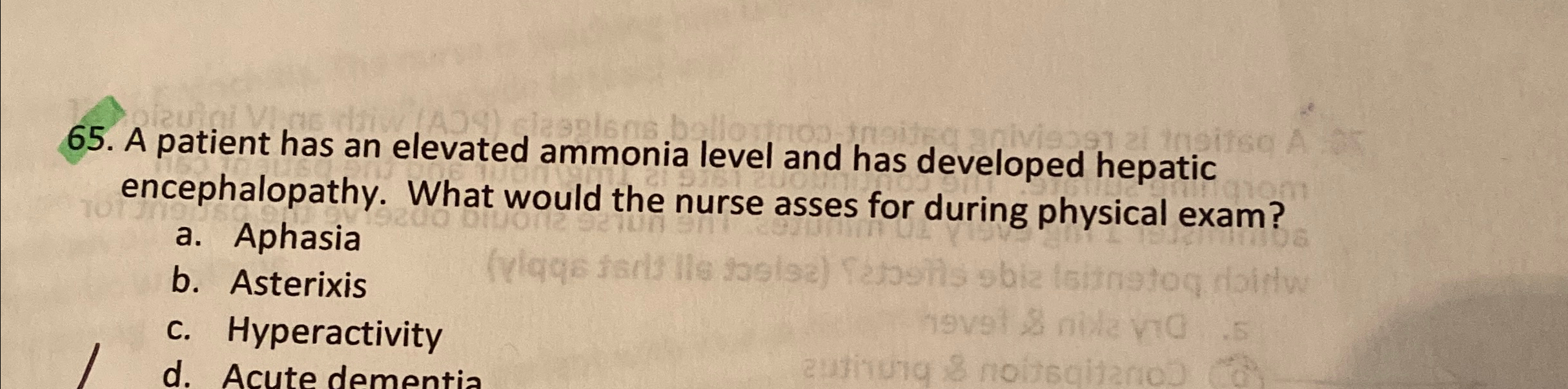 Solved A patient has an elevated ammonia level and has | Chegg.com