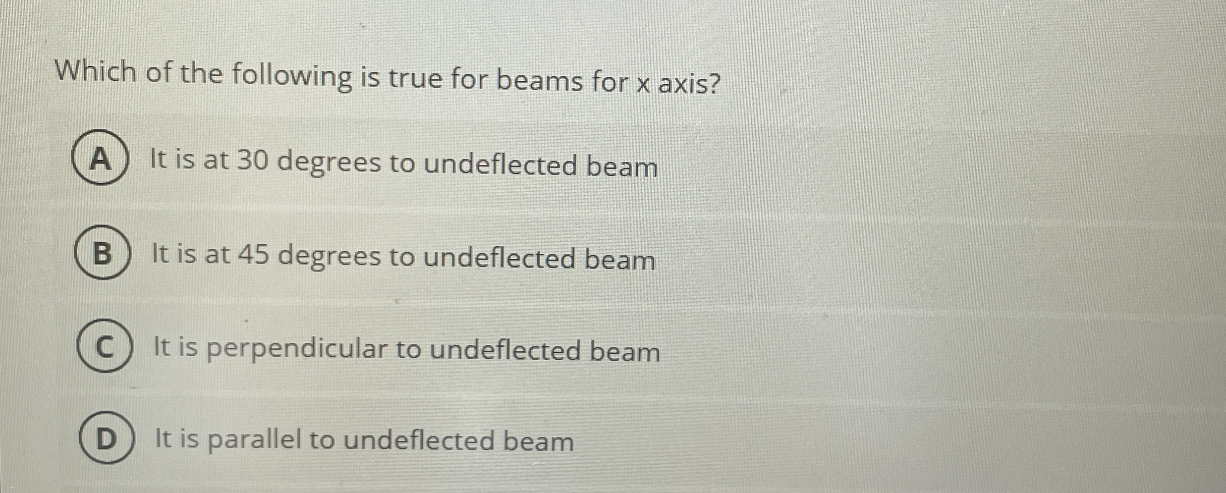 Solved Which of the following is true for beams for x | Chegg.com