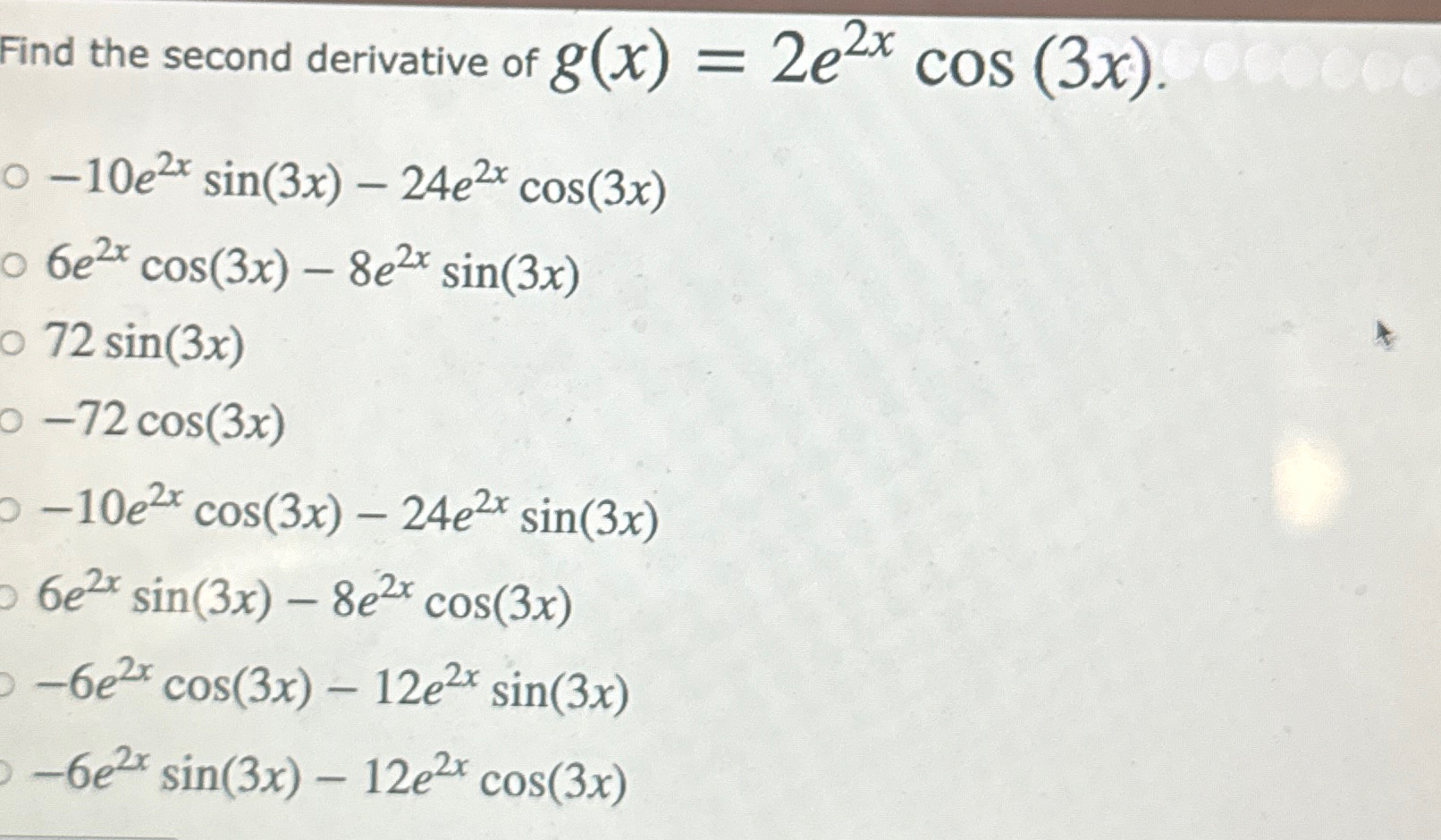 find the nth derivative of x 2 e x cos x