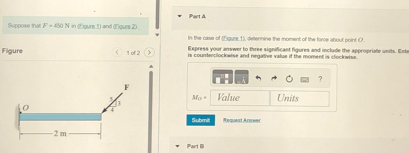 Solved Suppose that F=450N ﻿in (Figure 1) ﻿and (Figure | Chegg.com
