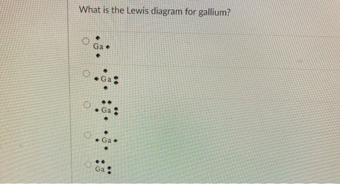 gallium lewis dot structure