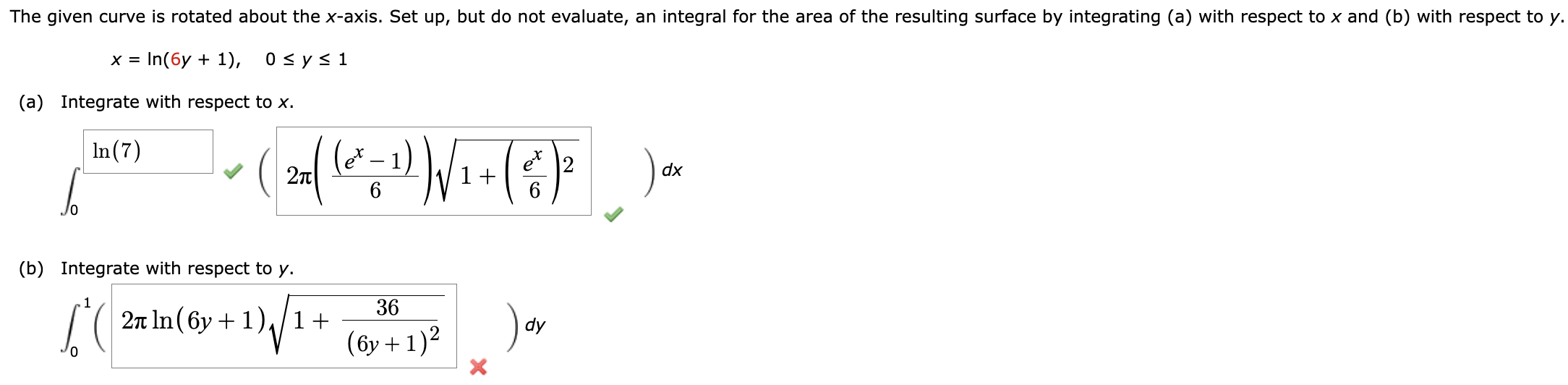 Solved I keep getting the incorrect answer for part (b) ﻿and | Chegg.com