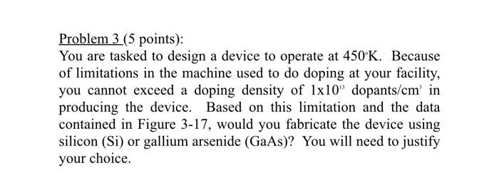 Solved Problem 3 (5 points): You are tasked to design a | Chegg.com