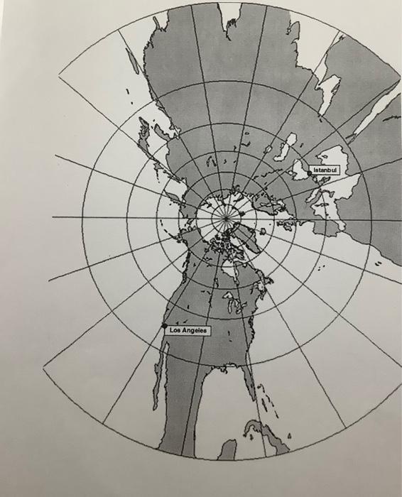 Solved 13. Using the gnomonic projection. Draw the great