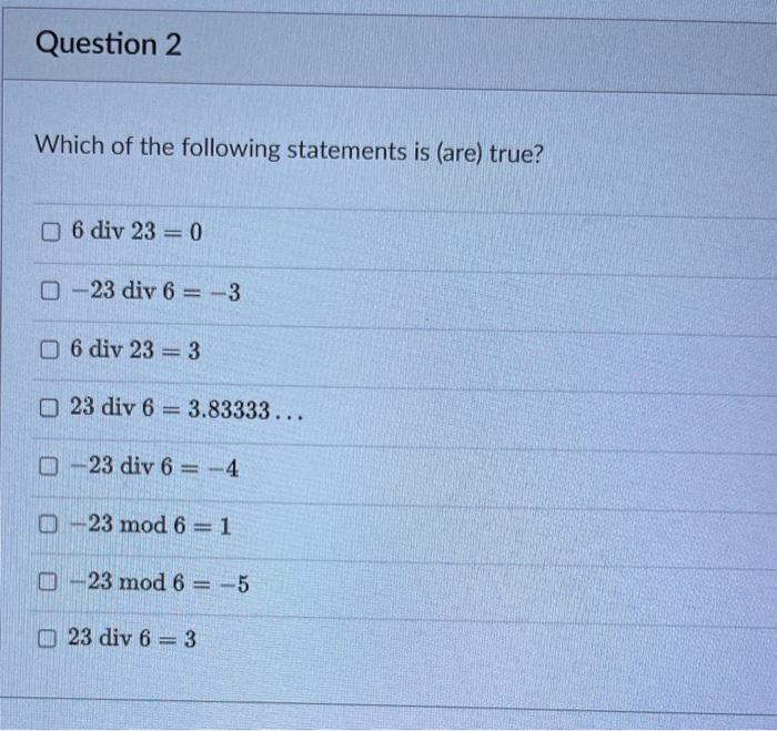 Solved Which of the following statements is (are) true? | Chegg.com