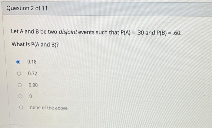 Solved Let A And B Be Two Disjoint Events Such That P(A)= | Chegg.com